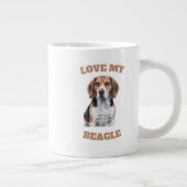 Beagle Lover Design Jumbo-Tasse (Rechts)