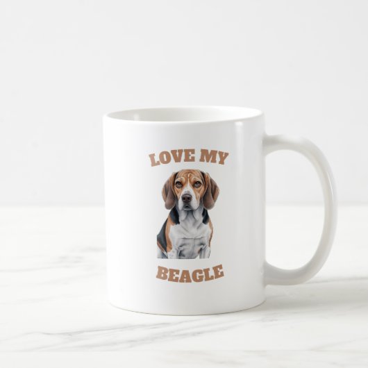 Beagle Lover Design Kaffeetasse (Rechts)