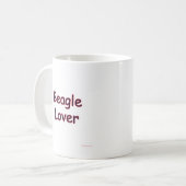 Beagle Lover Kaffeetasse (Vorderseite Links)