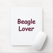 Beagle Lover Mousepad (Mit Mouse)