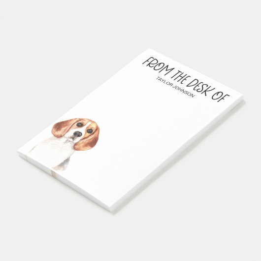 Beagle Lover Post-it Klebezettel (angewinkelt)