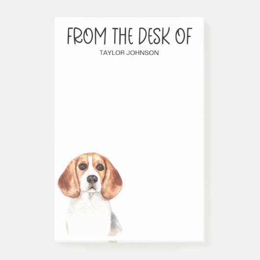 Beagle Lover Post-it Klebezettel (Vorderseite)