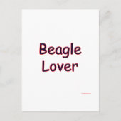 Beagle Lover Postkarte (Vorderseite)