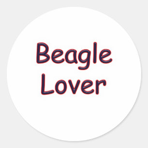 Beagle Lover Runder Aufkleber