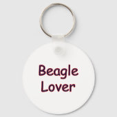 Beagle Lover Schlüsselanhänger (Rückseite)