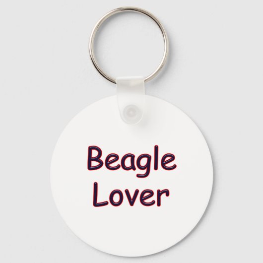 Beagle Lover Schlüsselanhänger (Rückseite)