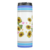 Beagle Lover Sonnenblumen Trainer Thermosbecher (Rückseite)