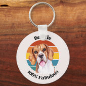 Beagle lustige Zitat Schlüsselanhänger (Vorderseite)