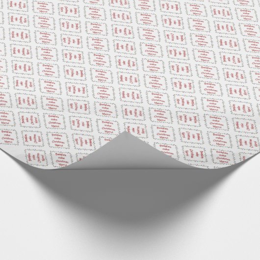 Beagle machen Weihnachten froh Geschenkpapier (Ecke)