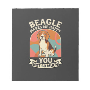 Beagle Macht Mich Glücklich, Dich Nicht So Sehr Hu Notizblock