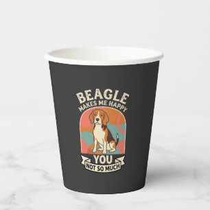 Beagle Macht Mich Glücklich, Dich Nicht So Sehr Hu Pappbecher