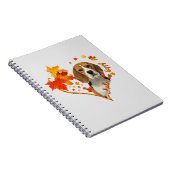 Beagle macht mich glücklich Herbst Blätter Notizblock (Rechte Seite)