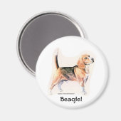 Beagle Magnet (Vorderseite/Rückseite)