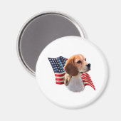 Beagle Magnet (Vorderseite/Rückseite)