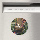 Beagle Magnet im Garten (In Situ (Geschirrspüler))