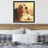 Beagle-Malerei Leinwanddruck (Insitu (Schlafzimmer))