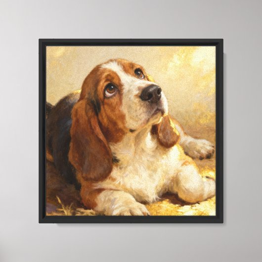 Beagle-Malerei Leinwanddruck (Vorderseite)