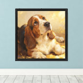 Beagle-Malerei Leinwanddruck (Insitu (Holzboden))