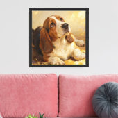 Beagle-Malerei Leinwanddruck (Insitu (Wohnzimmer))