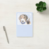 Beagle-Malerei - Niedliche Hundekunst Post-it Klebezettel (Büro)