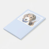 Beagle-Malerei - Niedliche Hundekunst Post-it Klebezettel (angewinkelt)