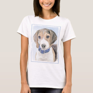 Beagle-Malerei - Niedliche Hundekunst T-Shirt
