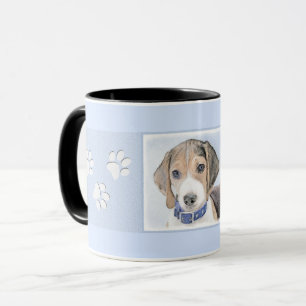 Beagle-Malerei - Niedliche Hundekunst Tasse