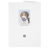Beagle Malerei - Niedliche Original Hunde Kunst (Hinten)