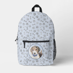 Beagle Malerei - Niedliche Original Hunde Kunst Bedruckter Rucksack