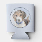 Beagle Malerei - Niedliche Original Hunde Kunst Dosenkühler (Rückseite)
