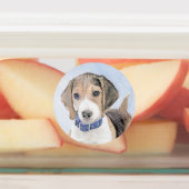 Beagle Malerei - Niedliche Original Hunde Kunst Etiketten (Befestigt)