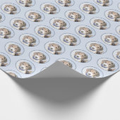 Beagle Malerei - Niedliche Original Hunde Kunst Geschenkpapier (Ecke)