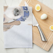 Beagle Malerei - Niedliche Original Hunde Kunst Geschirrtuch (Viertel Falte)