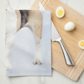 Beagle Malerei - Niedliche Original Hunde Kunst Geschirrtuch (Viertel Falte)