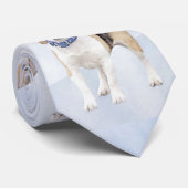 Beagle Malerei - Niedliche Original Hunde Kunst Krawatte (Gerollt)