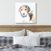 Beagle Malerei - Niedliche Original Hunde Kunst Leinwanddruck (Insitu (Schlafzimmer))