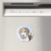 Beagle Malerei - Niedliche Original Hunde Kunst Magnet (In Situ (Geschirrspüler))
