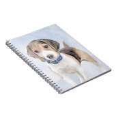 Beagle Malerei - Niedliche Original Hunde Kunst Notizblock (Rechte Seite)
