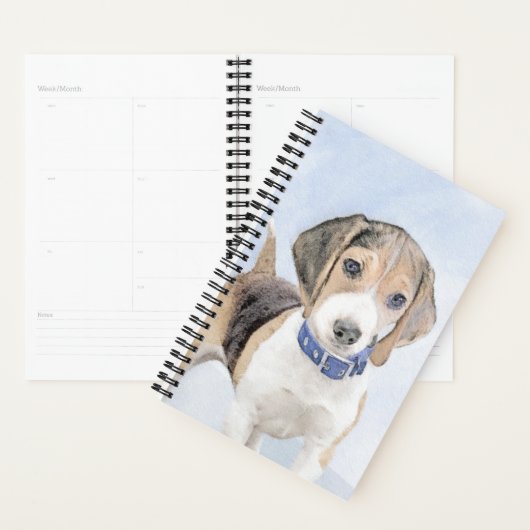 Beagle Malerei - Niedliche Original Hunde Kunst Planer (Anzeige)
