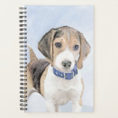 Beagle Malerei - Niedliche Original Hunde Kunst Planer (Vorderseite)