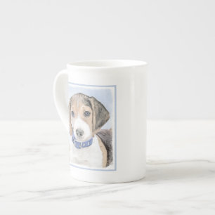 Beagle Malerei - Niedliche Original Hunde Kunst Porzellantasse