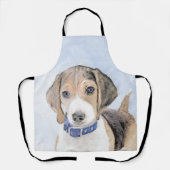 Beagle Malerei - Niedliche Original Hunde Kunst Schürze (Vorderseite)