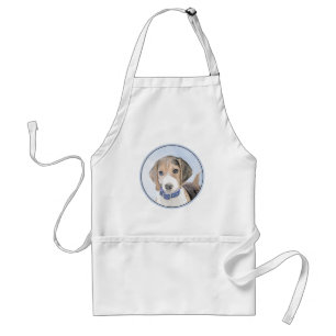 Beagle Malerei - Niedliche Original Hunde Kunst Schürze