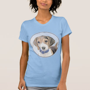 Beagle Malerei - Niedliche Original Hunde Kunst T-Shirt