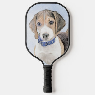 Beagle Malerei - Niedlicher Original Hund Pickleba Pickleball Schläger
