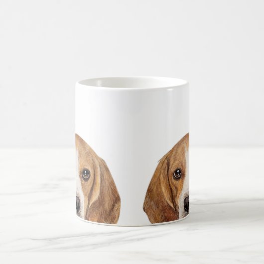 Beagle-Malerei von Mart Kaffeetasse (Mittel)