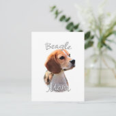 BEAGLE MAMA 2 POSTKARTE (Stehend Vorderseite)