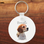 BEAGLE MAMA 2 SCHLÜSSELANHÄNGER (Vorderseite)