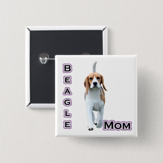 Beagle Mama 4 - Schaltfläche Button (Vorne & Hinten)
