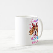 Beagle Mama Aquarell Dog Mama Kaffeetasse (VorderseiteRechts)